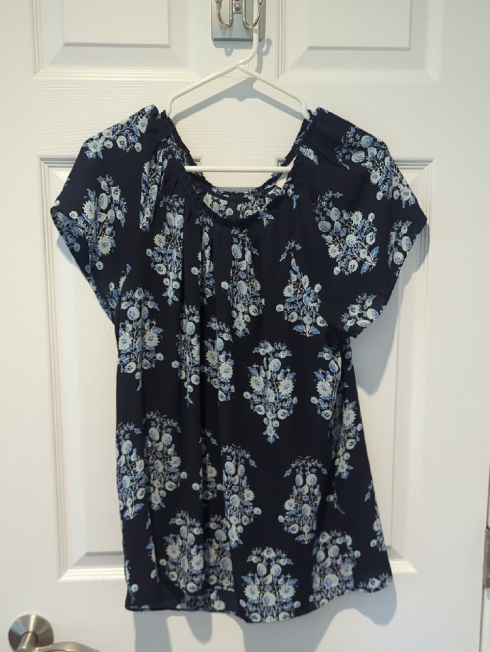 LOFT & Hillary Radley - Mixed Floral & Printed Tops - Navy, Pink, Yellow, Black - Picture 3 of 9
